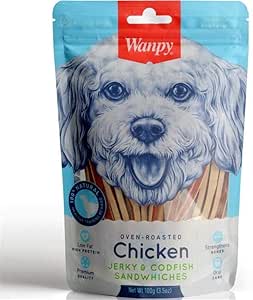 Wanpy Oven Roasted Tavuklu Morina Balıklı Sandviç 100 gr Köpek Ödülü