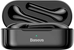 Baseus Encok W07 True Wireless, Kablosuz Bluetooth Kulakiçi Kulaklık, Siyah, Şarj Ünitesi/Kutusu, Şarj Ünitesi Konnektörü: USB Type C, Bluetooth 5.0
