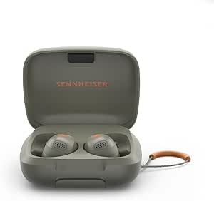 Sennheiser MOMENTUM Sport Bluetooth Kulaklık, Kalp Atış Hızı ve Vücut Sıcaklığı için Fitness Takip Cihazı, Spor Sesi, Uyarlanabilir ANC, Güvenli Uyum, IP55 Tere Dayanıklılık ve 24 Saat Pil Ömrü, Yeşil