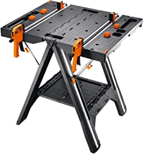 WORX WX051 Çok Fonksiyonlu Katlanabilir Çalışma Tezgâhı + 2 Adet Tetik İşkence