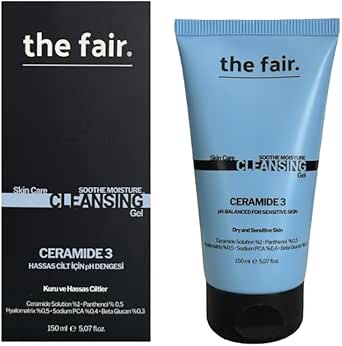 the fair. Ceremide 3 İçerikli Kuru ve Hassas Ciltler için Vegan Yüz Temizleme Jeli 150 ML