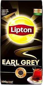Lipton Earl Grey Dökme Bergamot Aromalı Siyah Çay Özel Seri 500 G