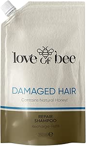Komili 1878 Love of Bee Yıpranmış Saçlar için Doğal Bal İçeren Yoğun Onarıcı Premium Saç Bakım Şampuanı – Refill 360 ml
