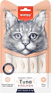 Wanpy Ton Balığı&Somon 5×14 gr Likit Kedi Ödülü