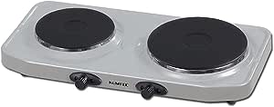 Kumtel LX-7021 Hotplate İkili Elektrikli Ocak, Ev Tipi, Demir, 2500W