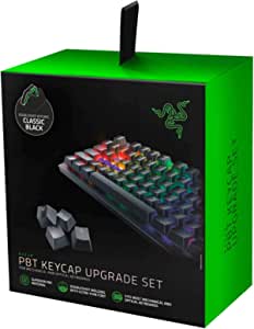 Razer PBT Tuş Seti, Oyun Klavyesi için – Mekanik ve Optik Klavyeler için Klavye Yükseltme Seti (Arka Işık Uyumluluğu, Üstün PBT Malzemesi) Siyah