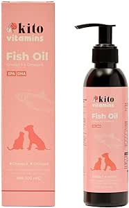 Kito Balık Yağı 200 ml (Kedi ve Köpekler için Omega 3 & 6 İçerikli Deri, Tüy, Eklem ve Kalp Sağlığı Destekleyici Balık Yağı)