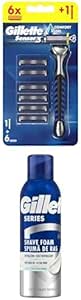 Gillette Sensor Makinesi + 6 Yedek Tıraş Bıçağı + Gilette 300 Ml Tıraş Köpük