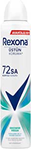 Rexona Kadın Sprey Deodorant Shower Fresh 72 Saat Kesintisiz Üstün Koruma 200 ml