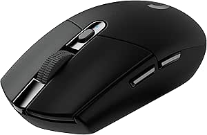 Logitech G G305 LIGHTSPEED Kablosuz Oyuncu Mouse, 12.000 DPI HERO Sensör, 6 Programlanabilir Tuş, 1 ms Bildirim Hızı, 99 gr Ağırlık, 250 Saat Pil Ömrü, SiyahLogitech G