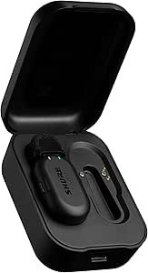 Shure MoveMic One, Single Channel Direct to Phone Wireless Lavalier Microphone System, Portable, Professional Audio, Long Battery Life, Black
