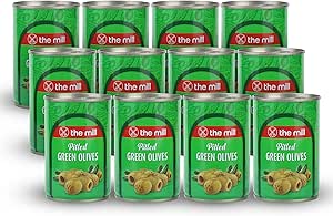 The Mill Çekirdeksiz Yeşil Zeytin Teneke (12’li Paket) – Süzme Ağırlık: 100 g – 361-400 adet/kg – Çekirdeksiz – Salamura – Kuzey Ege Bölgesi Zeytinleri – Vitamin ve Antioksidanca Zengin