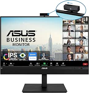 ASUS BE27ACSBK 27″ 5MS (DP HDMI USB-C MM) Çerçevesiz,Flicker-Free, Düşük Mavi Işık 2K IPS 2560×1440 Webcam Monitör
