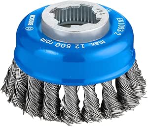 Bosch Professional Heavy örgülü tencere fırçası (metal için, X-LOCK Ø 75 mm, Ø 125 mm için), 2608620727