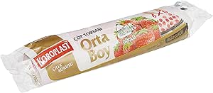 Koroplast Çilek Kokulu Orta Boy Büzgülü Çöp Poşeti 15’li 55×60 cm, Kolay Bağlanır Kokulu Büzgülü Orta Boy Çöp Torbası, Sızdırmaz, Yırtılmaz, Geri Dönüştürülebilir Atık Torbası, Ekstra Güçlü Çöp Poşeti