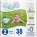 Paddlers Pure Bebek Bezi 2 Numara Mini 38 Adet (3-6 kg) Eko Paket