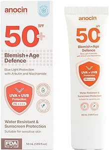 anocin blemish Leke Karşıtı Ve Cilt Tonu Eşitleyici Güneş Koruyucu Krem Spf 50 Yaşlılık Karşıtı 50 ml