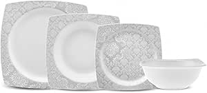Karaca Bridal 24 Parça 6 Kişilik Fine Cream Kare Ymt