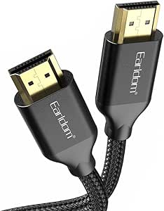 Earldom 4K Ultra HD Altın Uçlu Hasır HDMI Kablo, 2 Metre