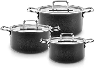 Karaca Swiss Crystal Mastermaid 6 Prç Mid Ten Set Shinyblack