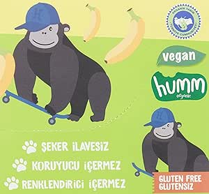 humm organic Organik Muzlu Glutensiz Vegan Mini Küpler, 12 Adet