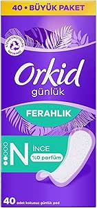 Orkid Yaprak Günlük Ped Normal Büyük Paket 40 Adet