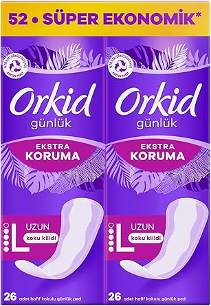 Orkid Extra Koruma Uzun Günlük Ped 52 Adet