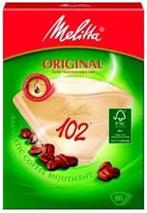 Melitta 102® Original Filtre Torbaları Doğal Kahverengi, 80 Adet