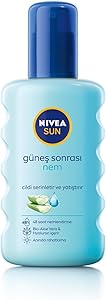 NIVEA SUN Güneş Sonrası Serinletici ve Ferahlatıcı Sprey 200ml, Nemlendirici, Aloe Vera, Anında Rahatlama