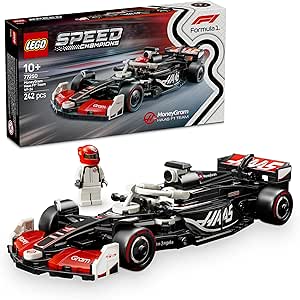 LEGO Speed Champions MoneyGram Haas F1 Team VF-24 Yarış Arabası 77250 – 10 Yaş ve Üzeri Kız ve Erkek Çocukları ile Motorseverler için Sürücü Minifigür İçeren Yapım ve Sergileme Seti (263 Parça)