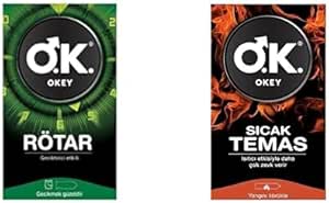 Okey Rötar Prezervatif 10 Adet + Okey Sicak Temas Prezervatif 10 Adet
