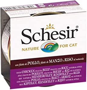Schesir Yetişkin Kedi Konservesi 85 Gr Sığır + Tavuk Etli