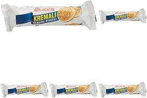 Ülker Kremalı Sandviç Bisküvi Sade 61G 5li paket