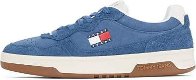 Tommy Hilfiger TJM CUPSOLE SUEDE Erkek Spor Ayakkabı, Mavi, 44