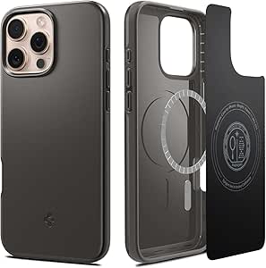 Spigen iPhone 16 Pro Max Kılıf Thin Fit MagFit MagSafe özellikli Gunmetal – ACS07979