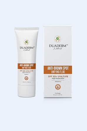 Duaderm Leke Karşıtı Vücut Güneş Kremi SPF50+, UVA/UVB Korumalı, Vitamin C İçerikli, 100 ml