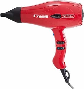 Ventoso V5 Exclusive İyonik Profesyonel Saç Kurutma ve Fön Makinesi Rosso