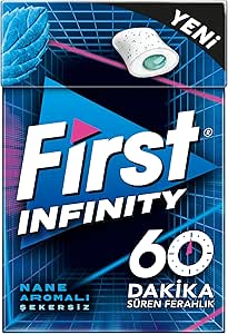 🚨 First Infinity 60 DK Nane Aromalı Fliptop Şekersiz Draje Sakız 19,5 gr – 192 Adet