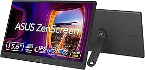 ASUS ZenScreen MB166CR 15.6 IPS 1920×1080 5ms USB-C Mat Ekran, 360 Derece Stand, Taşınabilir USB Monitör