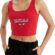 DeFacto DeFactoFit NBA Chicago Bulls Crop Bisiklet Yaka Ribana Atlet Kırmızı L