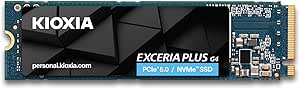 KIOXIA EXCERIA PLUS G4 2TB NVMe SSD – M.2 2280, PCIe Gen5, 10000MB/s Okuma, 8200MB/s Yazma