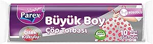 Parex Büzgülü Çöp Torbası Çilek Kokulu Büyük Boy-Yeni
