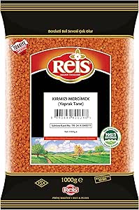 Reis Kırmızı Mercimek – Yaprak Tane 1 Kg