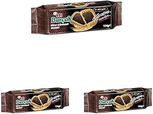 Eti Burçak Bitter Çikolatalı Yulaflı Bisküvi 114 g 3lü paket
