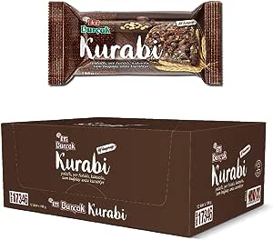 Eti Burçak Kurabi Yulaflı, Yer Fıstıklı, Kakaolu, Tam Buğday Unlu Kurabiye, 198 g x 12 Adet