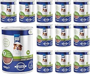 Pawpaw Yetişkin Köpek Kuzulu Pate 400 Gr x 12 Adet