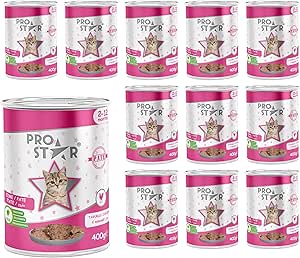 Prostar Yavru Kedi Tavuklu Pate 400 Gr x 12 adet
