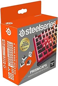 SteelSeries PrismCaps – Çift Taraflı Tuş Seti, “Puding” Görünümlü, Tüm Standart Mekanik Klavyeler ile Uyumluluk – MX Darbe – Siyah8 Haziran 2021