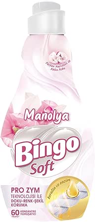 Bingo Soft Konsantre Çamaşır Yumuşatıcısı, Manolya 1440 Ml