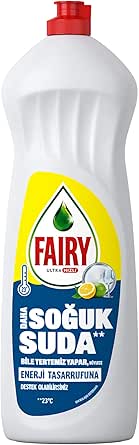 Fairy Temiz ve Ferah Sıvı Bulaşık Deterjanı 1000 ml Limon Kokulu
